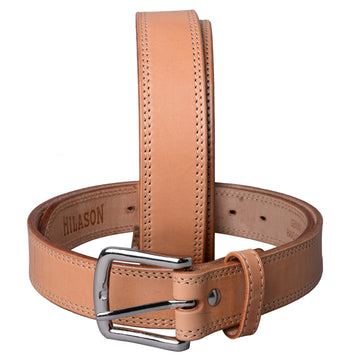 HILASON Western Genuine Leather Belt for Men Women Cowboy Cowgirl Handmade Unisex Full Grain Heavy Duty Belt